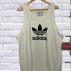 ⭐️EUC  Men's Size XL  Adidas Trefoil Muscle Tank  Black, White